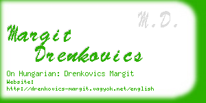 margit drenkovics business card